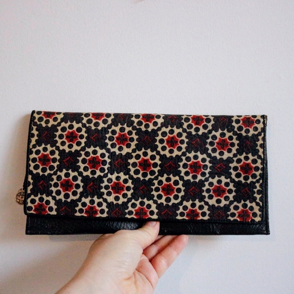 Leather Compartment Wallet/Clutch - Picture 3 of 4